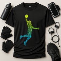 Basketball Players Dunking Cooling Performance Crew T-Shirt