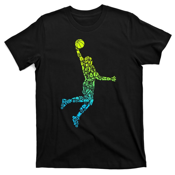 Basketball Players Dunking T-Shirt