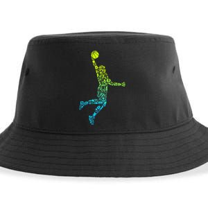 Basketball Players Dunking Sustainable Bucket Hat