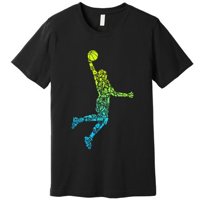Basketball Players Dunking Premium T-Shirt