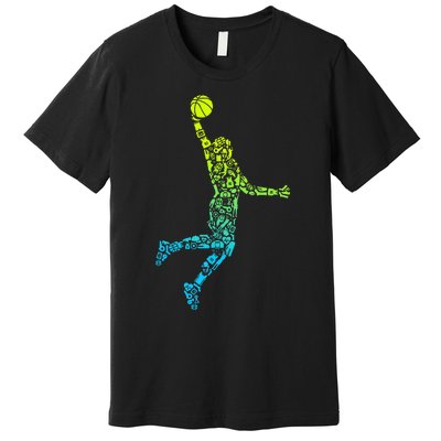 Basketball Players Dunking Premium T-Shirt