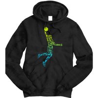 Basketball Players Dunking Tie Dye Hoodie