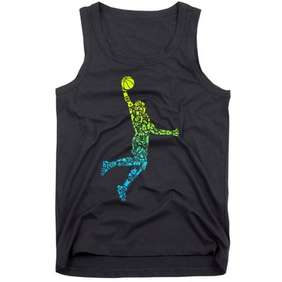 Basketball Players Dunking Tank Top