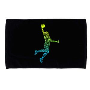 Basketball Players Dunking Microfiber Hand Towel