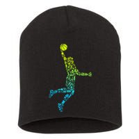 Basketball Players Dunking Short Acrylic Beanie