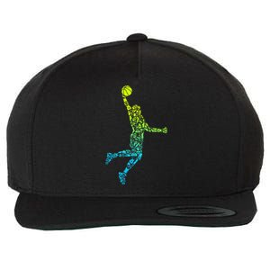 Basketball Players Dunking Wool Snapback Cap