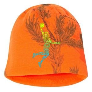 Basketball Players Dunking Kati - Camo Knit Beanie