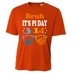 Bruh Pi Day 3 14 Math Teacher Pi Day Teachers Math Lover Gift Cooling Performance Crew T-Shirt