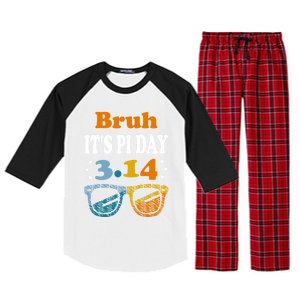 Bruh Pi Day 3 14 Math Teacher Pi Day Teachers Math Lover Gift Raglan Sleeve Pajama Set