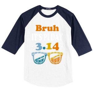 Bruh Pi Day 3 14 Math Teacher Pi Day Teachers Math Lover Gift Baseball Sleeve Shirt