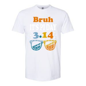 Bruh Pi Day 3 14 Math Teacher Pi Day Teachers Math Lover Gift Softstyle CVC T-Shirt