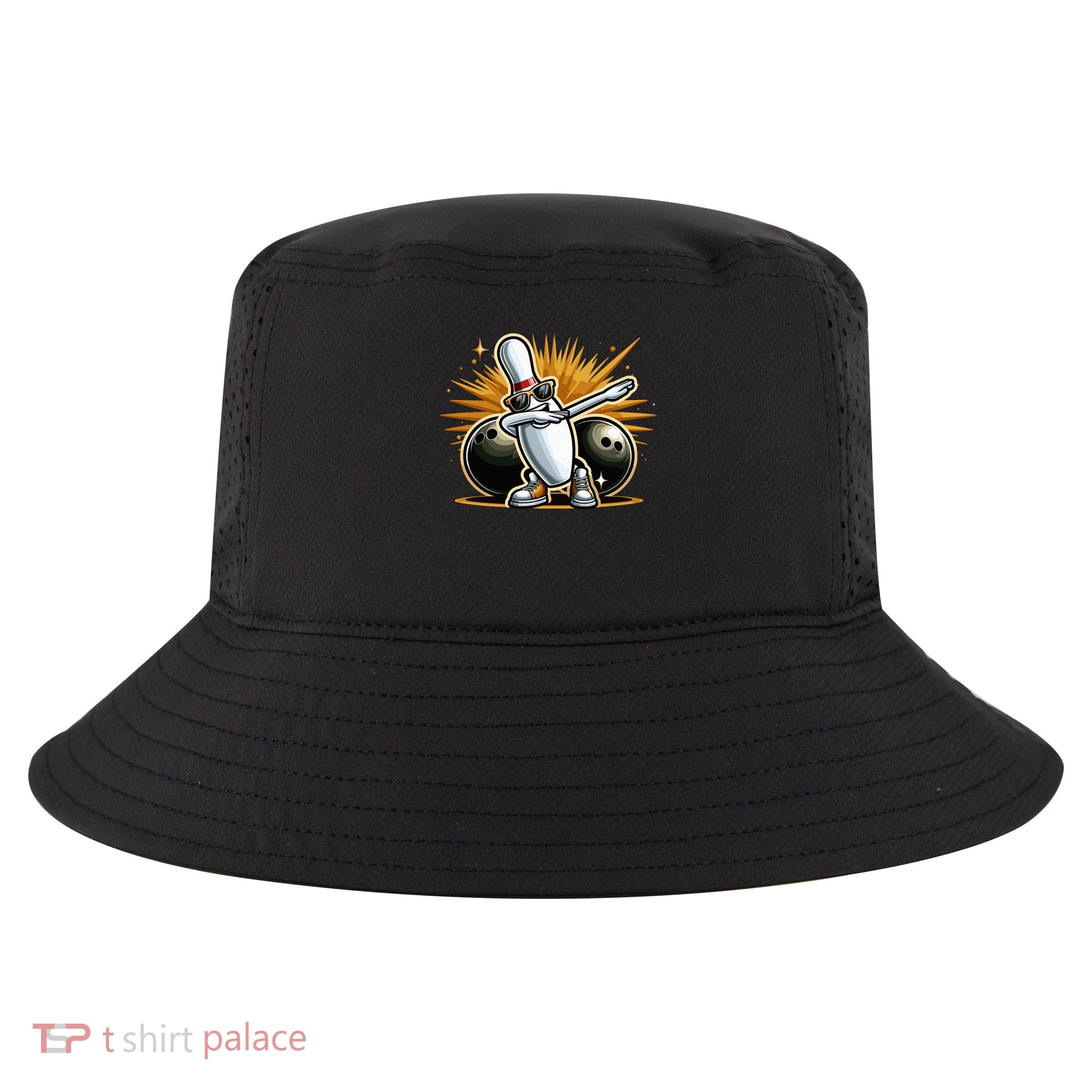Bowling Pin Dabbing Sunglasses Bowler Player Cool Comfort Performance Bucket Hat