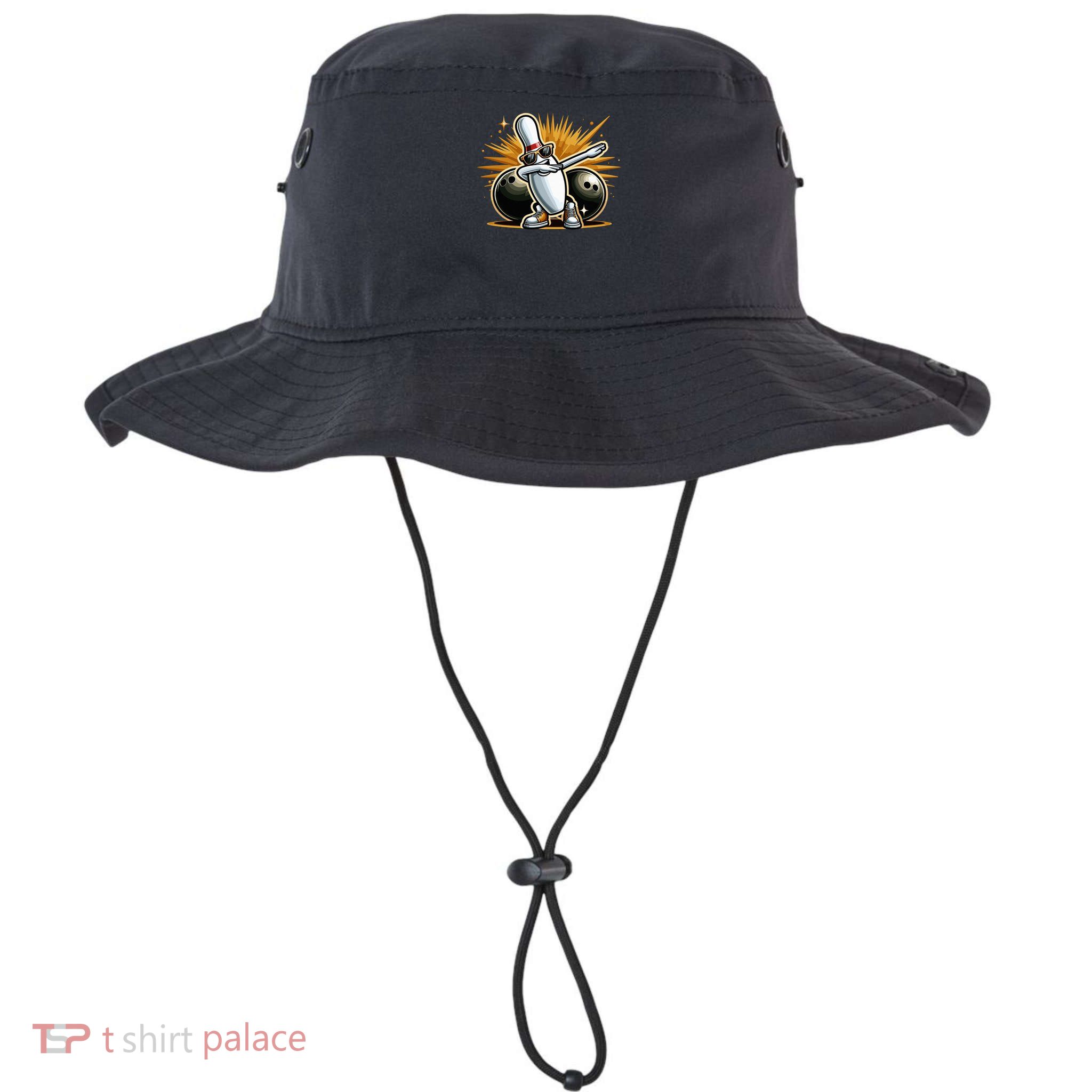 Bowling Pin Dabbing Sunglasses Bowler Player Bucket Hat