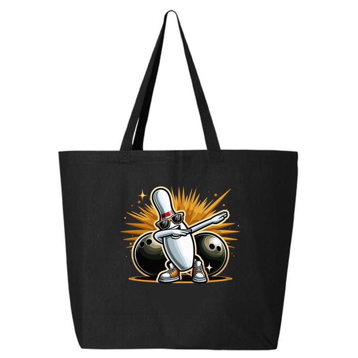 Bowling Pin Dabbing Sunglasses Bowler Player 25L Jumbo Tote