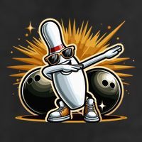 Bowling Pin Dabbing Sunglasses Bowler Player 25L Jumbo Tote