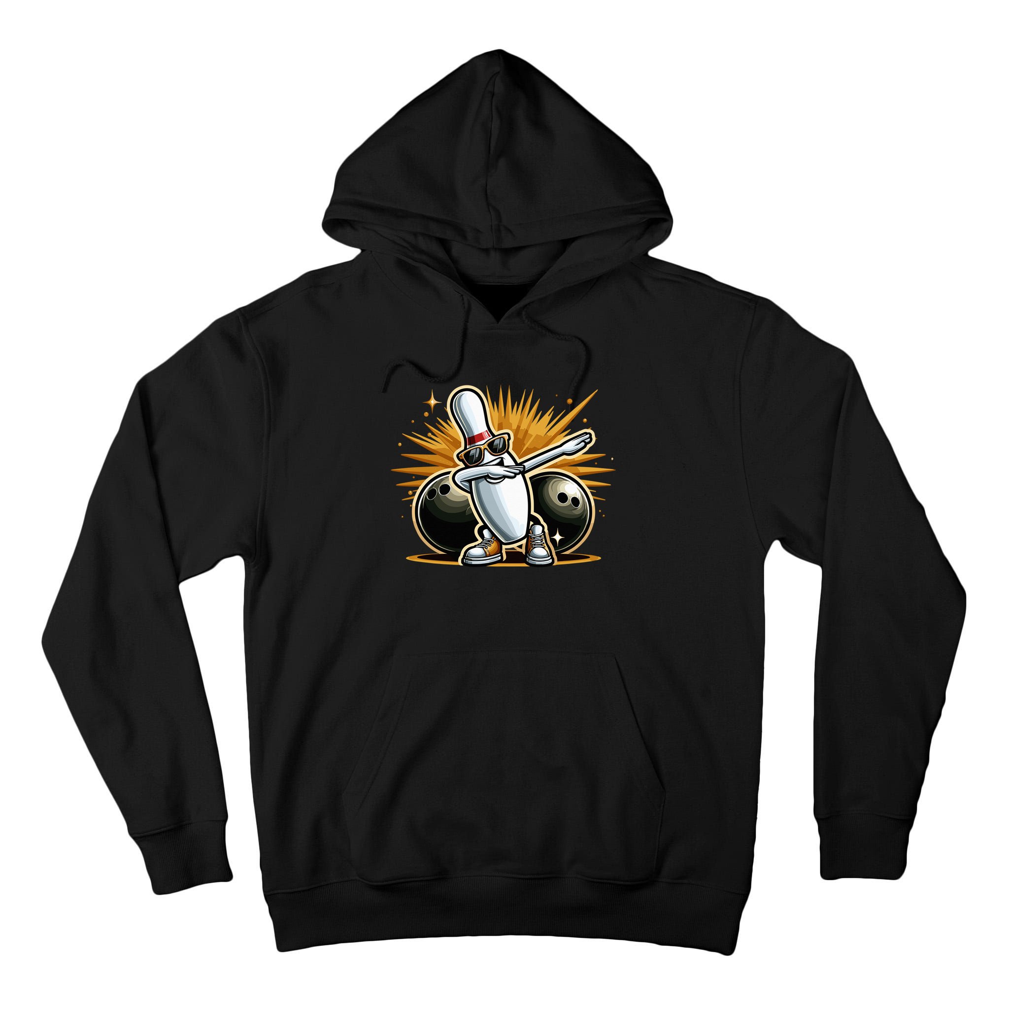 Bowling Pin Dabbing Sunglasses Bowler Player Tall Hoodie