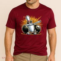 Bowling Pin Dabbing Sunglasses Bowler Player Performance Shirt