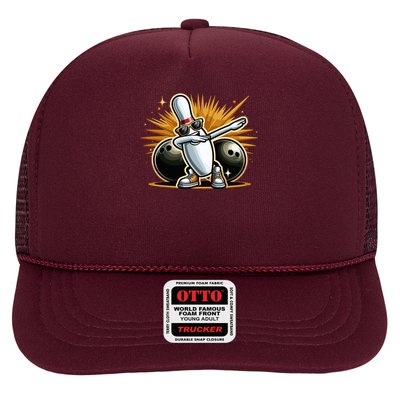 Bowling Pin Dabbing Sunglasses Bowler Player Trucker Hat