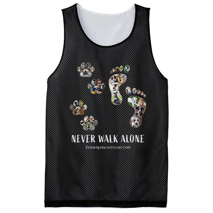 Brown Paws Dog Rescue funny animal lover Mesh Reversible Basketball Jersey Tank