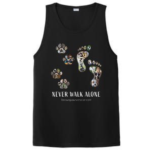 Brown Paws Dog Rescue funny animal lover PosiCharge Competitor Tank