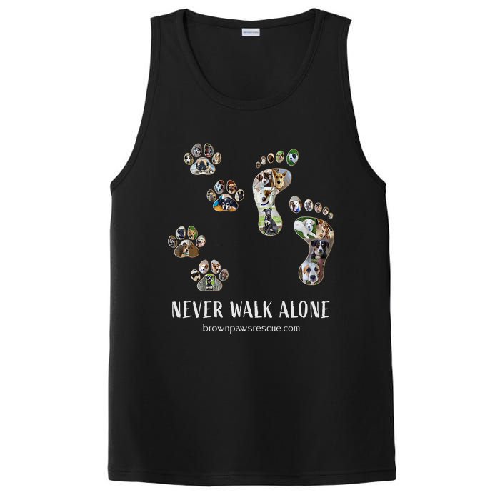 Brown Paws Dog Rescue funny animal lover PosiCharge Competitor Tank