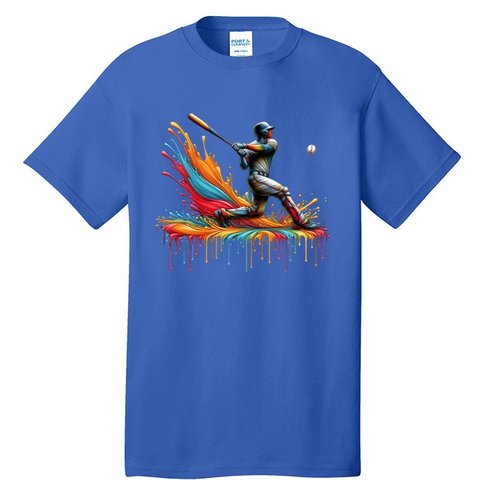 Baseball Player Drip Baseball Baseball Lover Cute Gift Tall T-Shirt