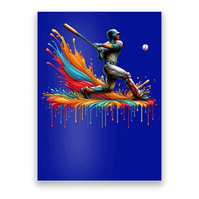 Baseball Player Drip Baseball Baseball Lover Cute Gift Poster