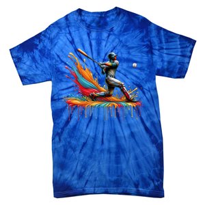 Baseball Player Drip Baseball Baseball Lover Cute Gift Tie-Dye T-Shirt