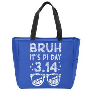 Bruh Pi Day 3 14 Math Teacher Pi Day Teachers Math Lover Gift Zip Tote Bag