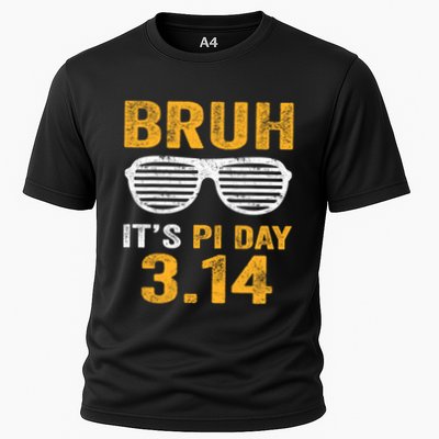 Bruh Pi Day 3 14 Pi Symbol Funny Pi Day Teachers Math Lovers Gift Cooling Performance Crew T-Shirt