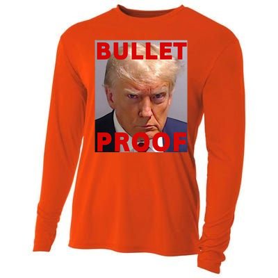 Bullet Proof Donald Trump 2024 Fight Fight Fight Trump Rally Cooling Performance Long Sleeve Crew