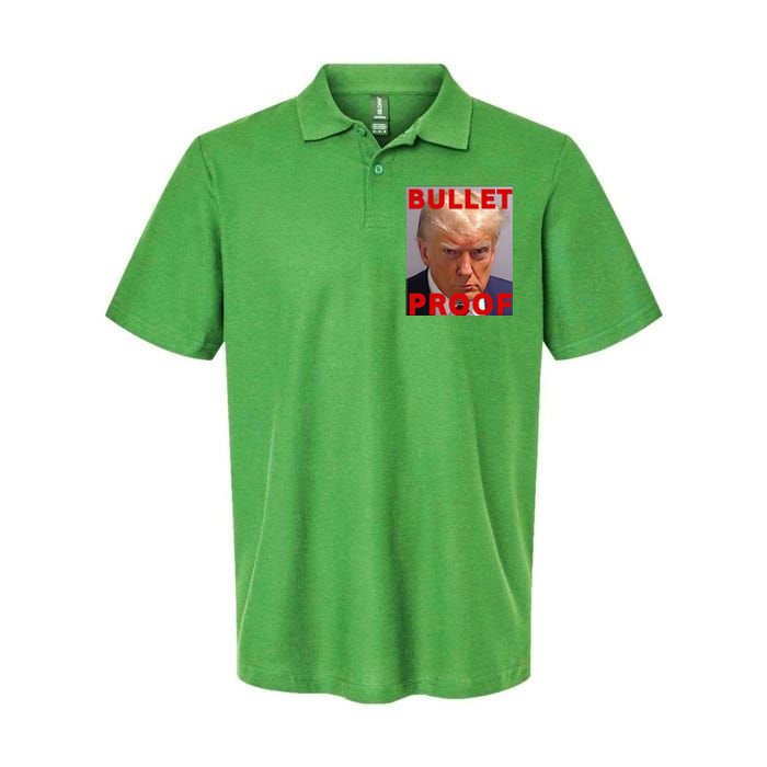 Bullet Proof Donald Trump 2024 Fight Fight Fight Trump Rally Softstyle Adult Sport Polo