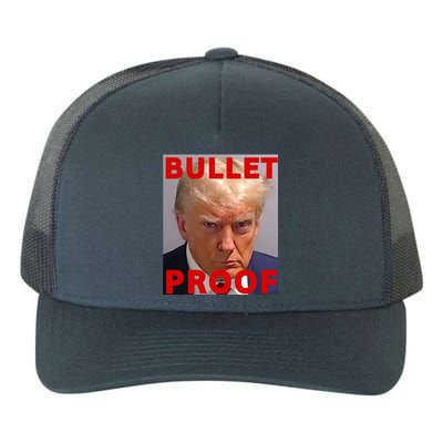 Bullet Proof Donald Trump 2024 Fight Fight Fight Trump Rally Yupoong Adult 5-Panel Trucker Hat