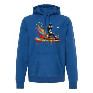 Baseball Player Drip Baseball Baseball Lover Cute Gift Premium Hoodie