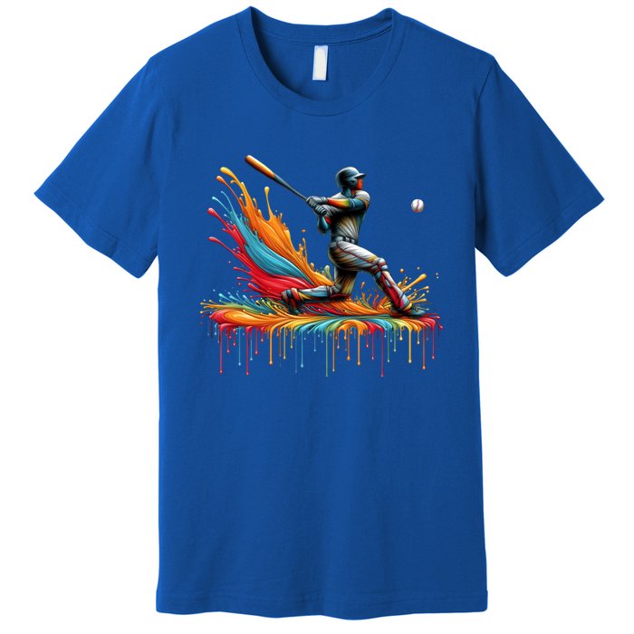 Baseball Player Drip Baseball Baseball Lover Cute Gift Premium T-Shirt