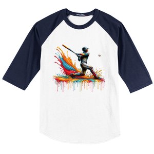 Baseball Player Drip Baseball Baseball Lover Cute Gift Baseball Sleeve Shirt