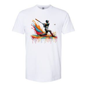 Baseball Player Drip Baseball Baseball Lover Cute Gift Softstyle CVC T-Shirt