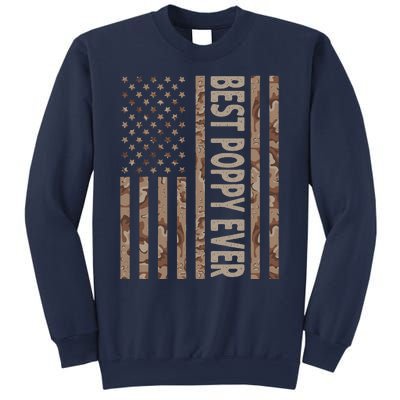 Best Poppy Ever US American Flag Funny Grandpa Father's Day Sweatshirt