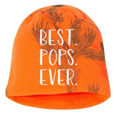 Best Pops Ever Grandpa Or Dad Kati - Camo Knit Beanie