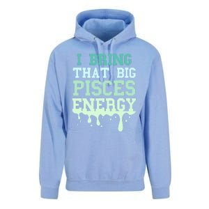 Big Pisces Energy Drip Zodiac Sign Birthday Season Unisex Surf Hoodie