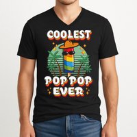 Best Pop Ever Pop Pop Popsicle PopPop Coolest Pop It V-Neck T-Shirt