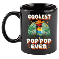 Best Pop Ever Pop Pop Popsicle PopPop Coolest Pop It 11oz C Handle Ceramic Mug