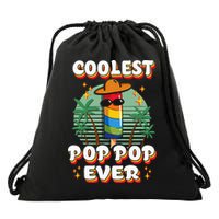 Best Pop Ever Pop Pop Popsicle PopPop Coolest Pop It Drawstring Bag