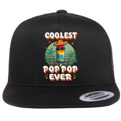 Best Pop Ever Pop Pop Popsicle PopPop Coolest Pop It Flatbill Hat