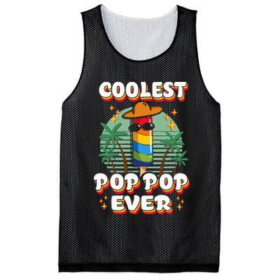 Best Pop Ever Pop Pop Popsicle PopPop Coolest Pop It Mesh Reversible Basketball Jersey Tank
