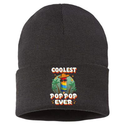 Best Pop Ever Pop Pop Popsicle PopPop Coolest Pop It Sustainable Knit Beanie