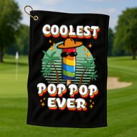 Best Pop Ever Pop Pop Popsicle PopPop Coolest Pop It Golf Towel