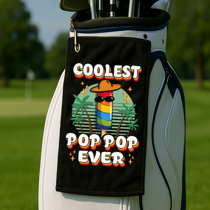 Best Pop Ever Pop Pop Popsicle PopPop Coolest Pop It Golf Towel
