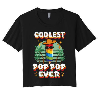 Best Pop Ever Pop Pop Popsicle PopPop Coolest Pop It Crop Top