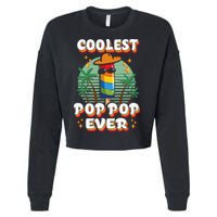 Best Pop Ever Pop Pop Popsicle PopPop Coolest Pop It Cropped Pullover Crew